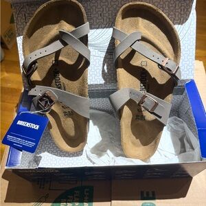 Birkenstock Stone Mayari Two-Strap Sandals NWT